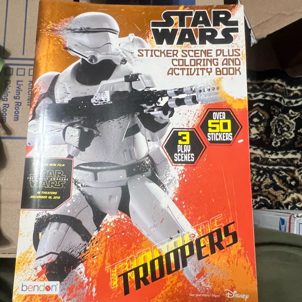 Star Wars Troopers Sticker Scene Plus Coloring and Activity Book Disney
